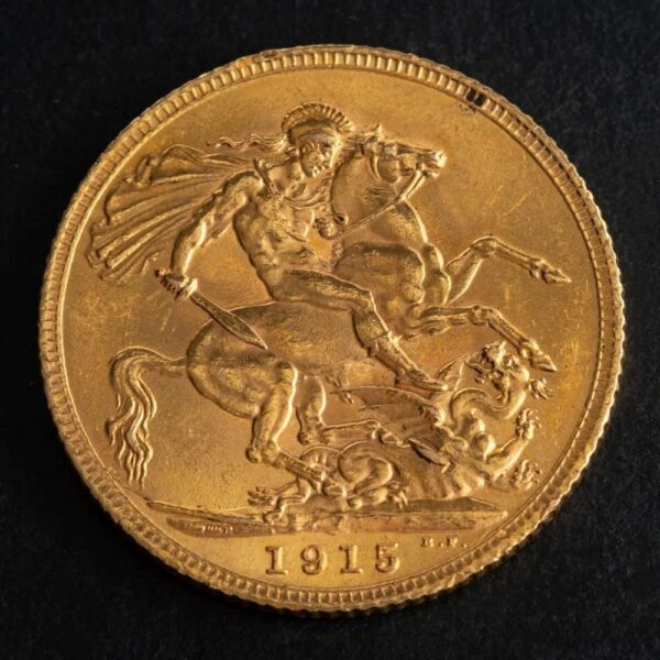 1915 George V Gold Sovereign Coin