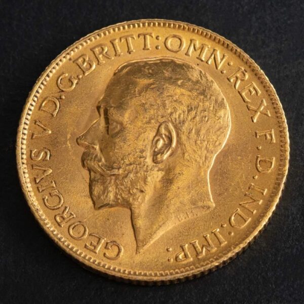 1915 George V Gold Sovereign Coin - Image 2