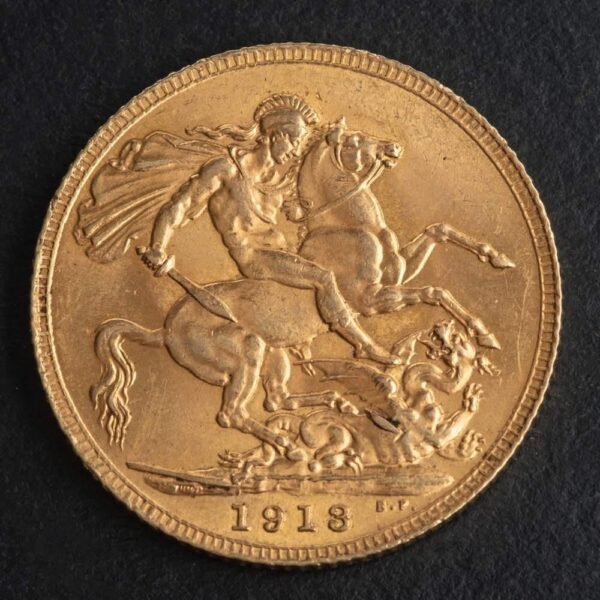 1913 George V Gold Sovereign Coin